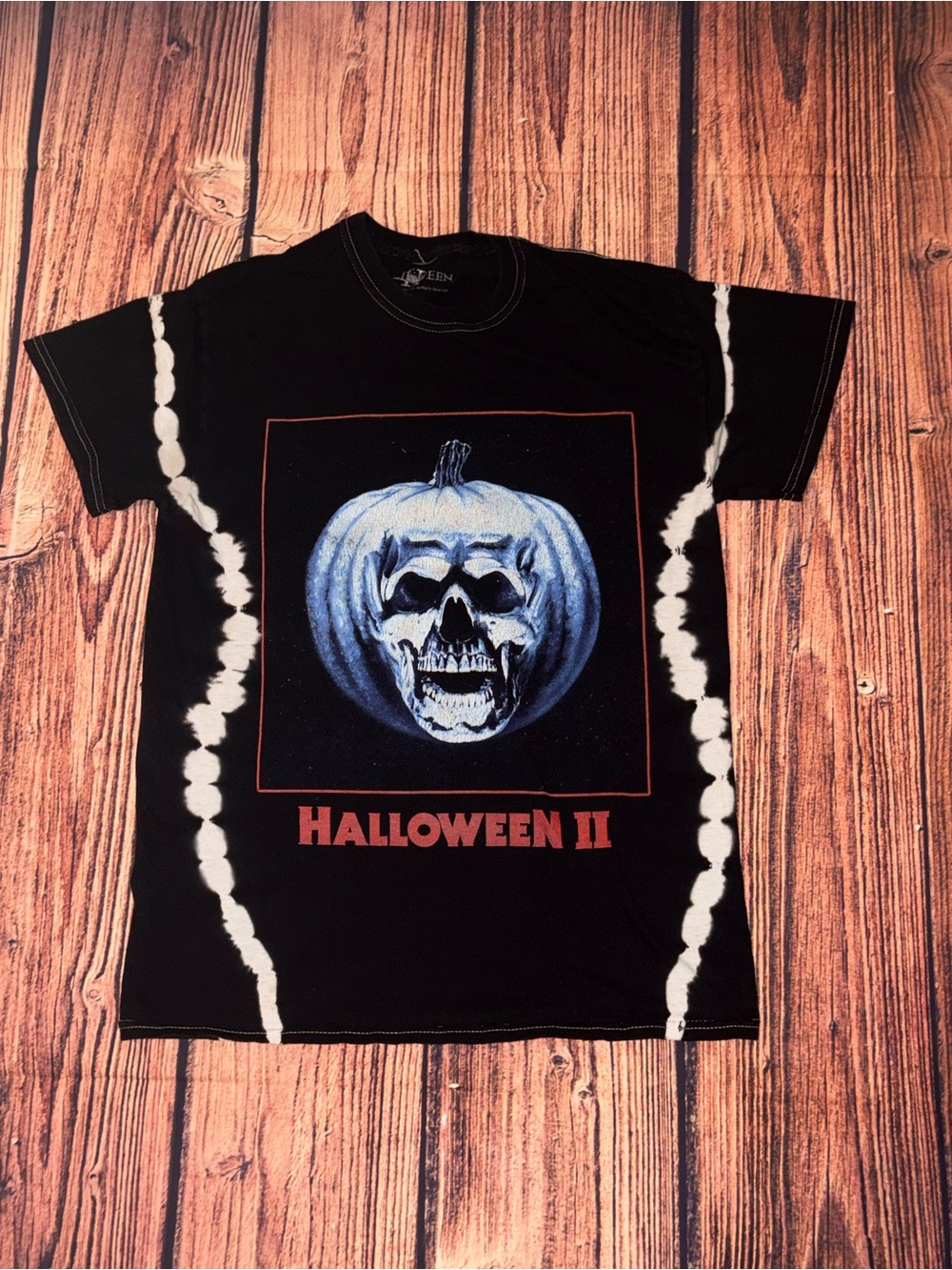 Halloween II Black Graphic Tee Tie Dye